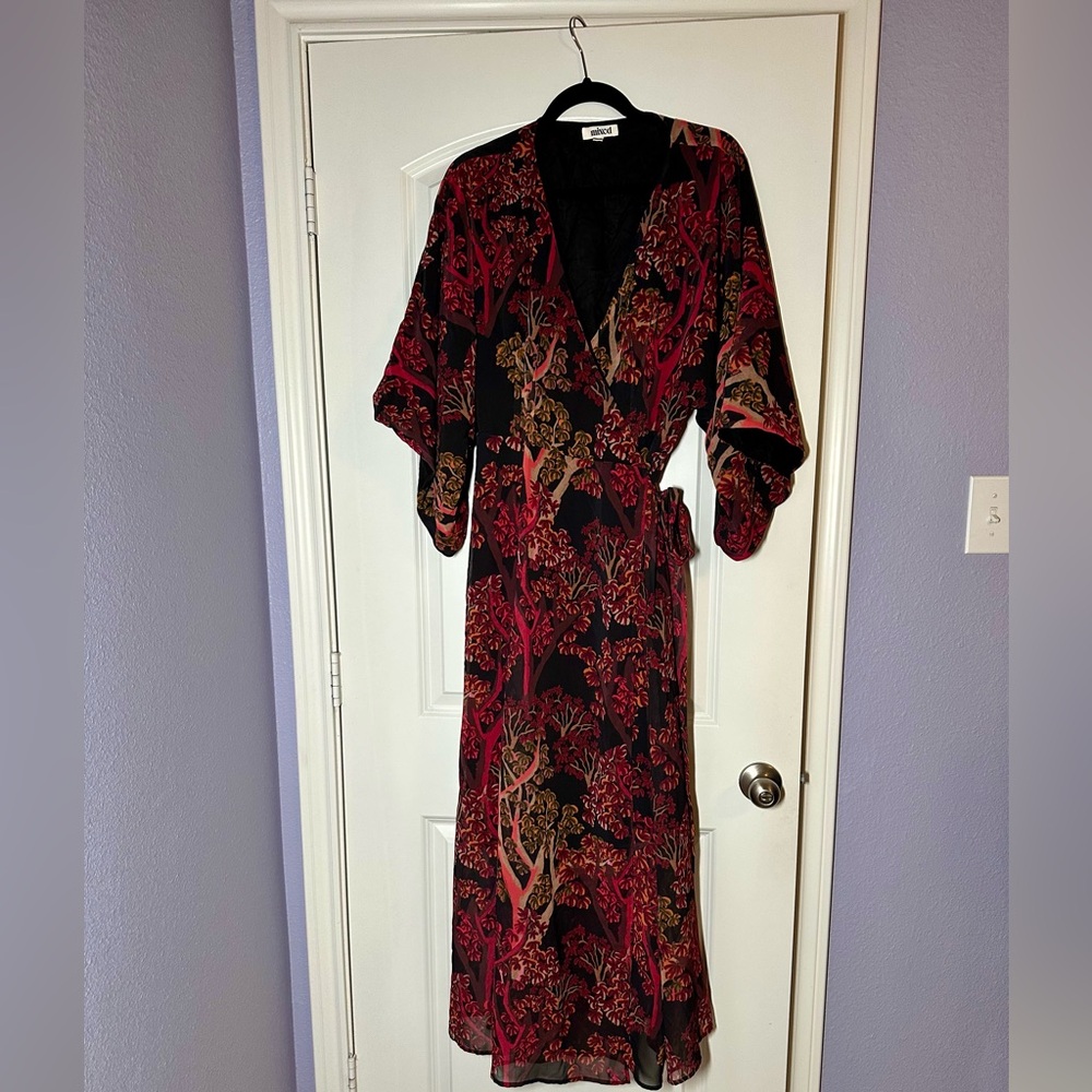 Mixed By Nasrin Forest Maxi Dress, NWOT, Size 3x